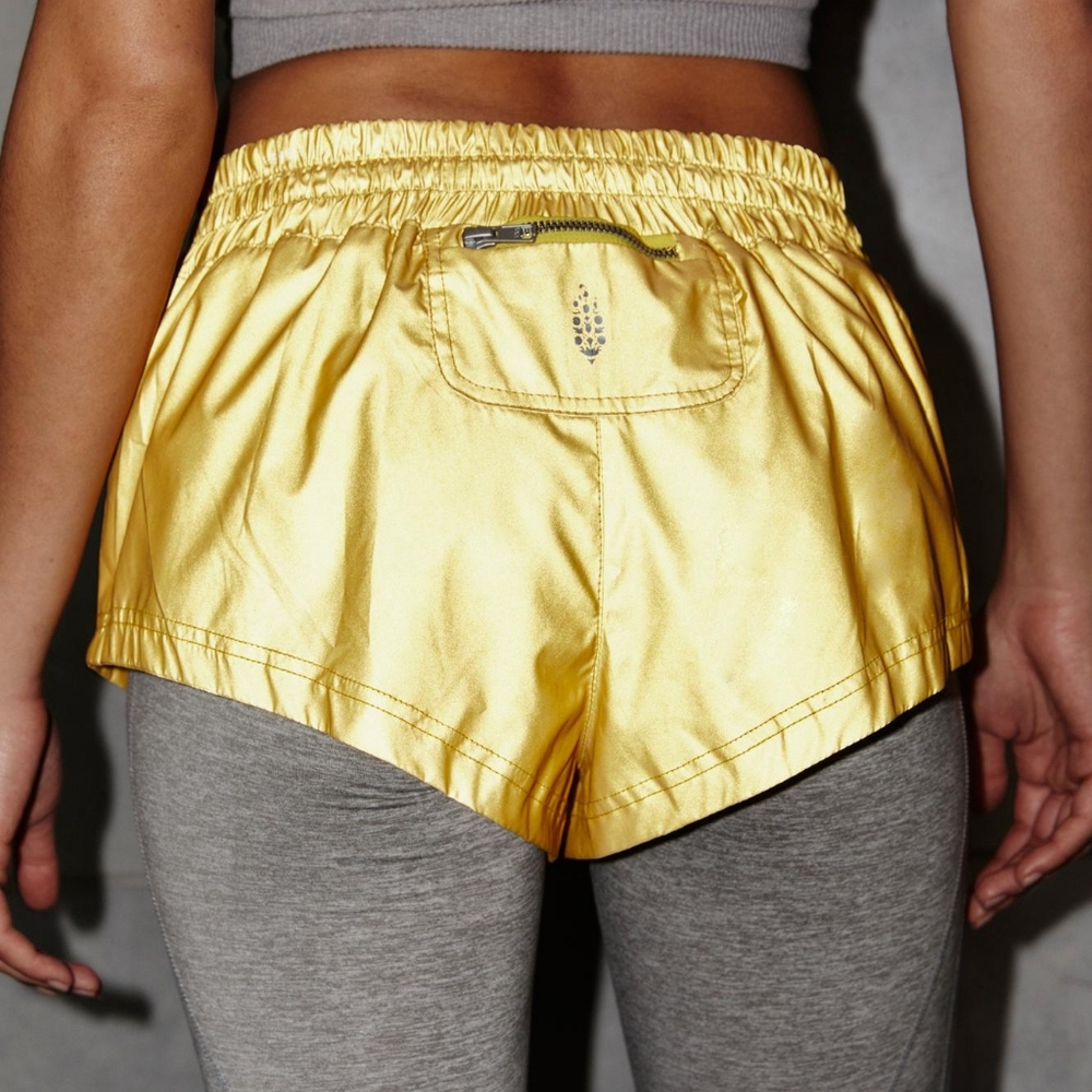 FP Movement Moonlight Reflective Shorts Yellow - Picture 2 of 12